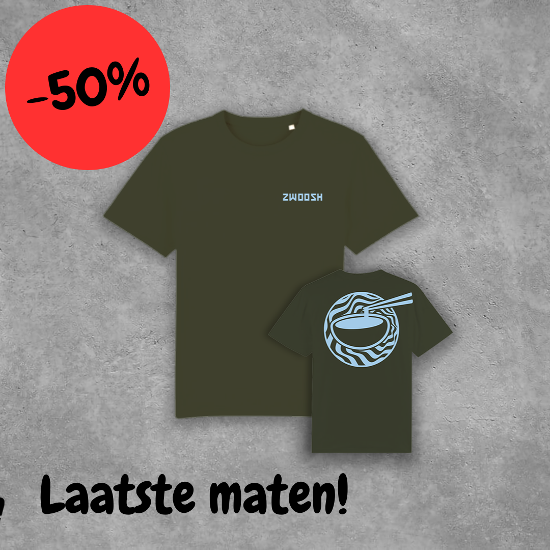 Zwoosh x Chopstick grip T-shirt Khaki / Blue