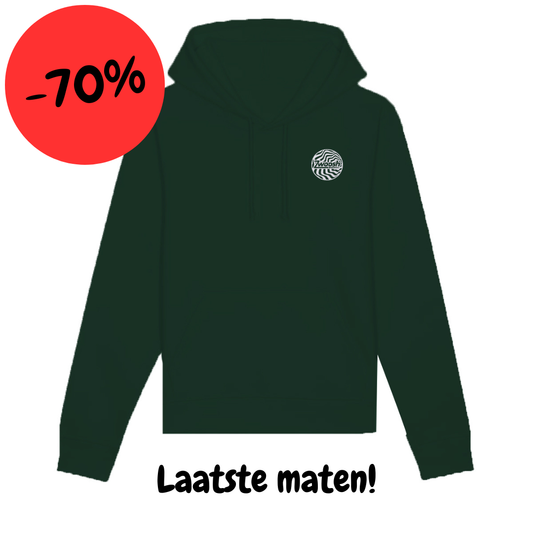 Zwoosh Embroidered Spiral Hoodie bottle green