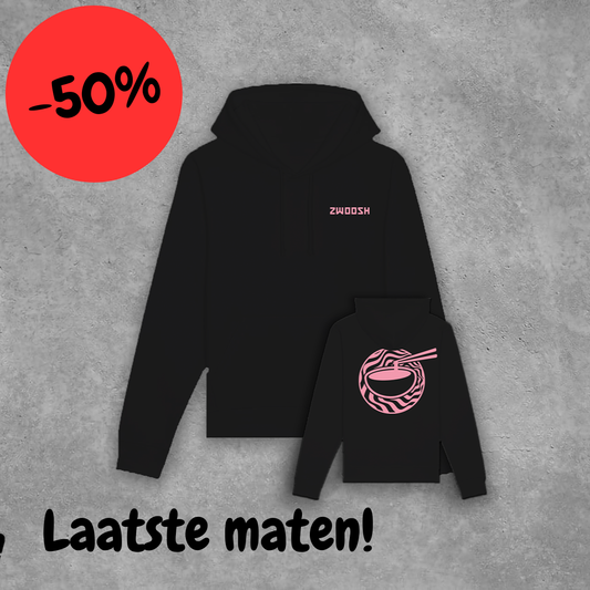 Zwoosh x Chopstick grip Hoodie Black / Pink