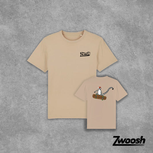 Zwoosh Shredding Lemur T-shirt Dust