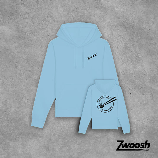 Chopstick grip Maki roll Hoodie Sky Blue