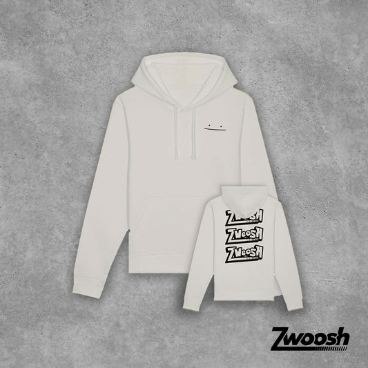 Zwoosh 'Ditto' 2.0 Hoodie Stracciatella white/Black