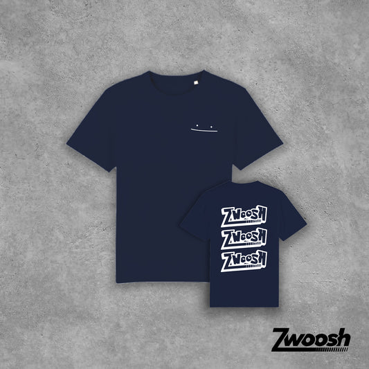 Zwoosh 'Ditto' 2.0 T-shirt Navy/White