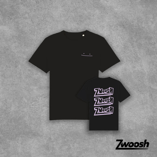 Zwoosh 'Ditto' 2.0 T-shirt Black/Purple