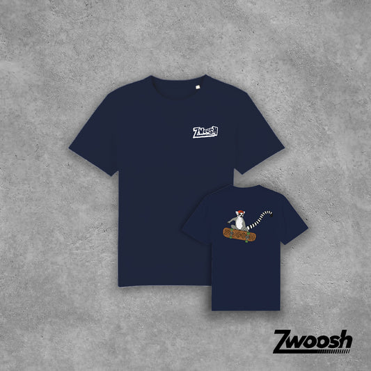Zwoosh Shredding Lemur T-shirt Navy