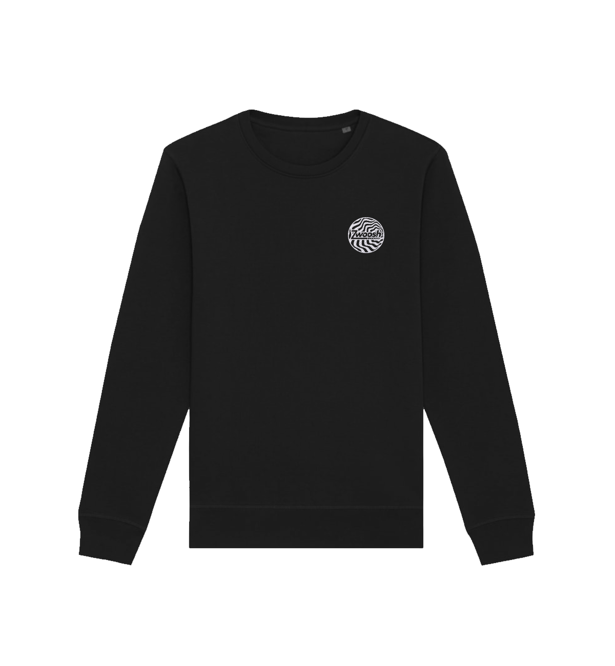 Zwoosh Embroidered Spiral Crewneck zwart