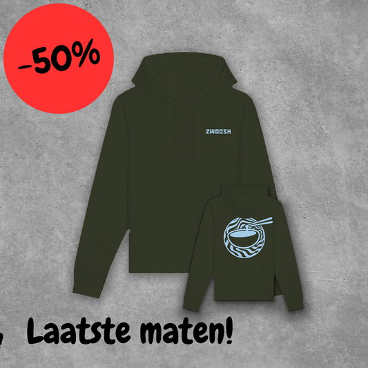 Zwoosh x Chopstick grip Hoodie Khaki / Blue