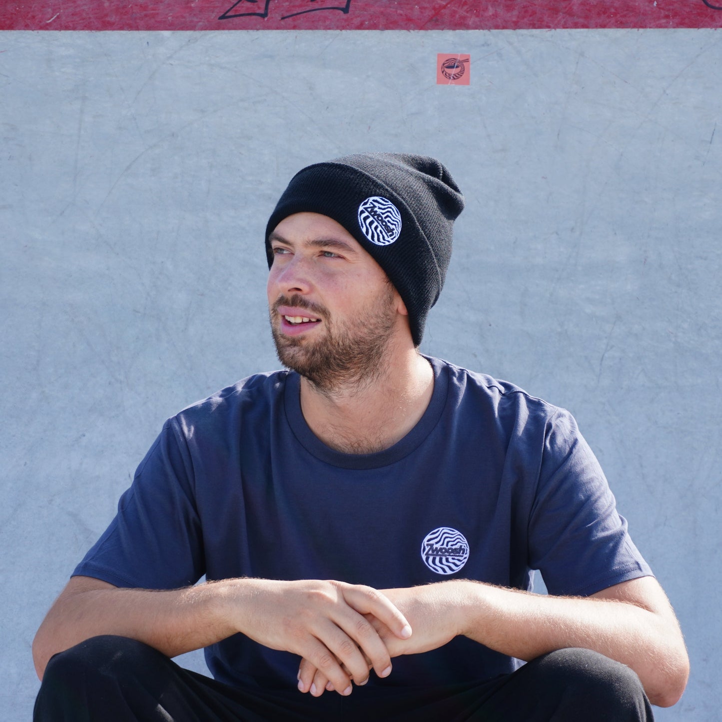 Zwoosh Embroidered Spiral Beanie