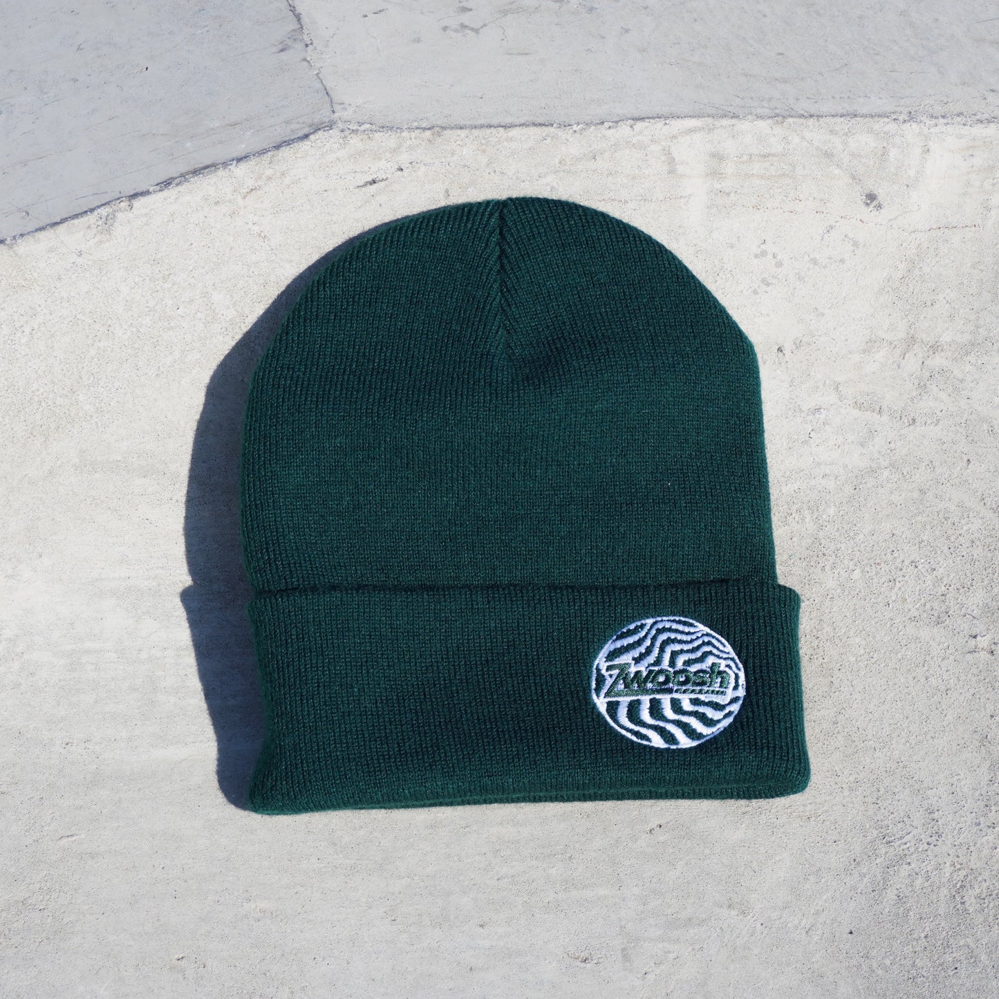 Zwoosh Embroidered Spiral Beanie