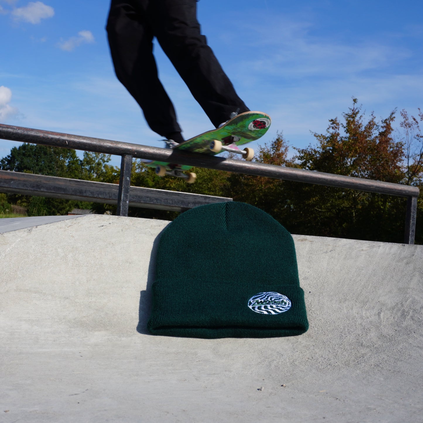 Zwoosh Embroidered Spiral Beanie