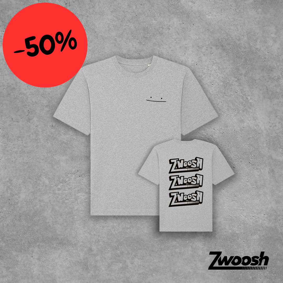 Zwoosh 'Ditto' 2.0 T-shirt Grey/Black