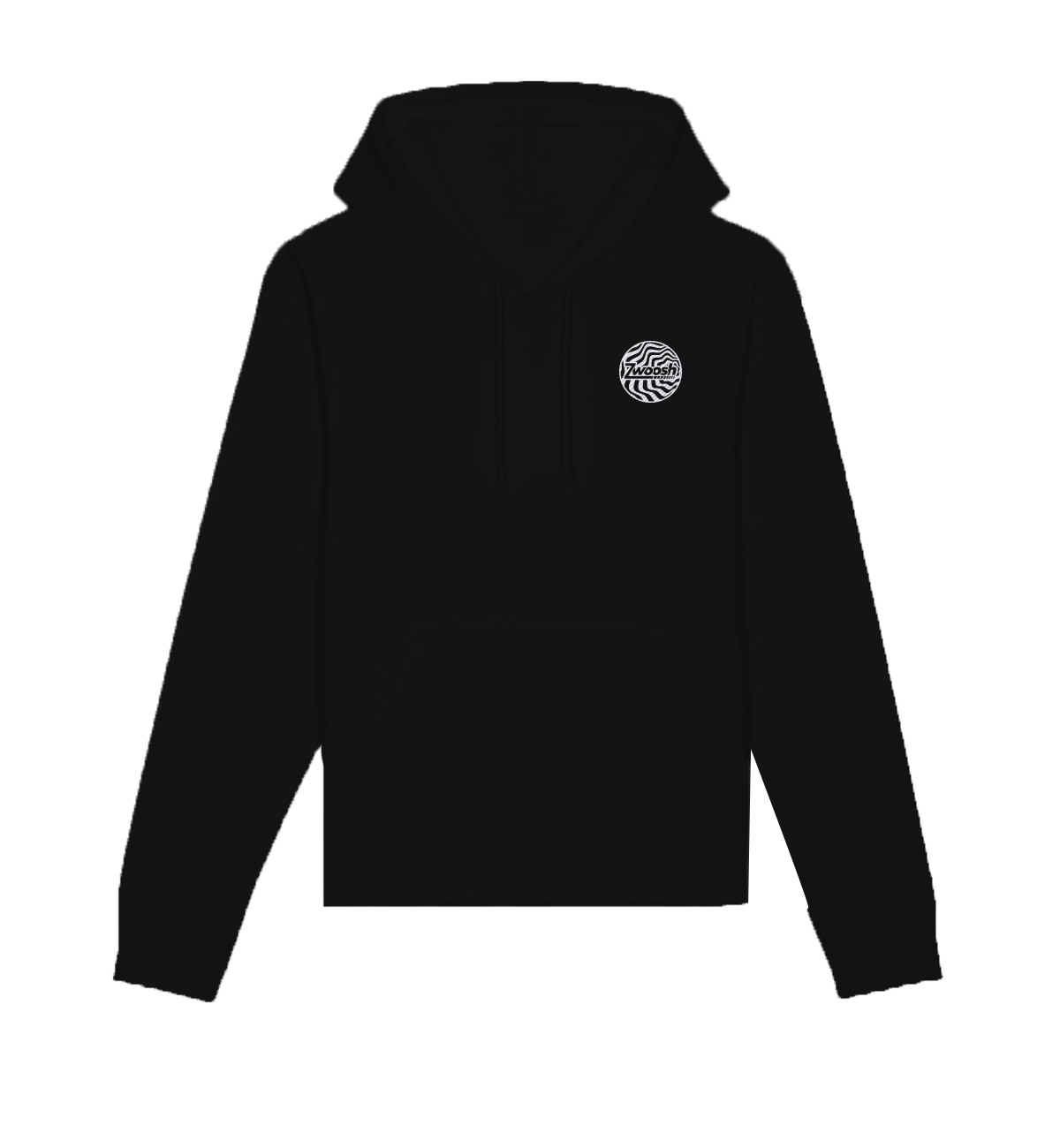 Zwoosh Embroidered Spiral Hoodie zwart