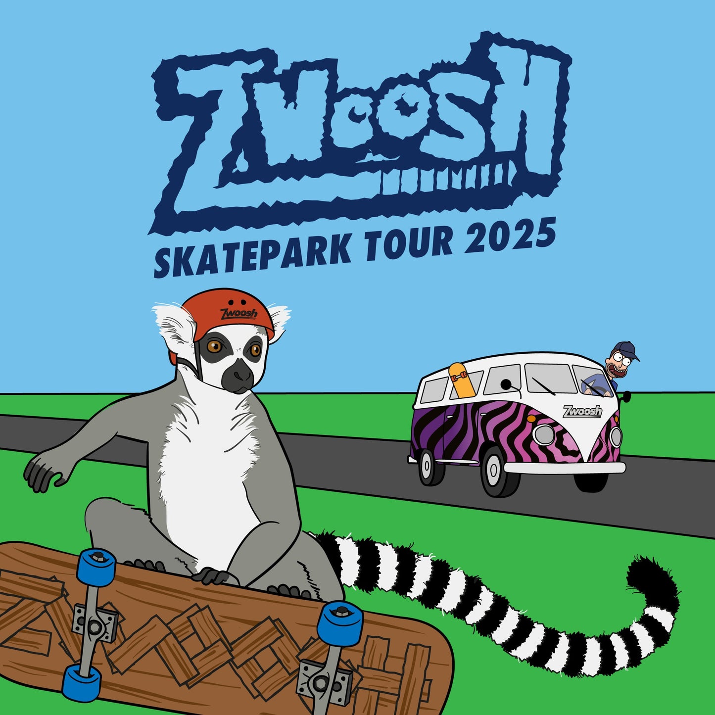 Zwoosh Skatepark Tour 14-18 Juli 2025 (Zomervakantie)