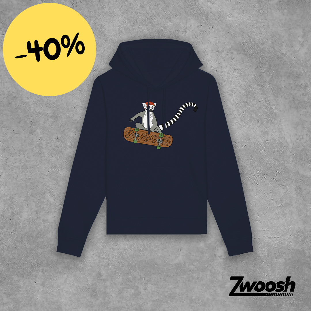 Zwoosh Lemur Hoodie Navy