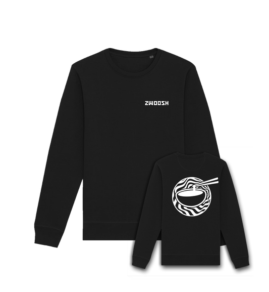 Zwoosh X Chopstick grip Crewneck Zwart