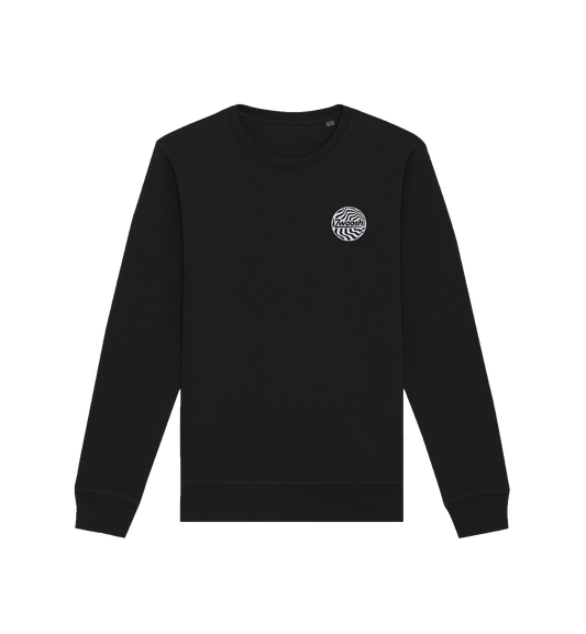 Zwoosh Embroidered Spiral Crewneck zwart