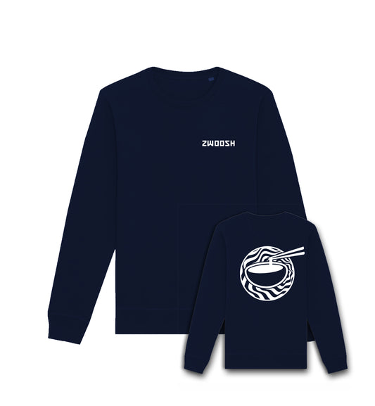 Zwoosh X Chopstick grip Crewneck Navy