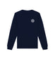 Zwoosh Embroidered Spiral Crewneck navy