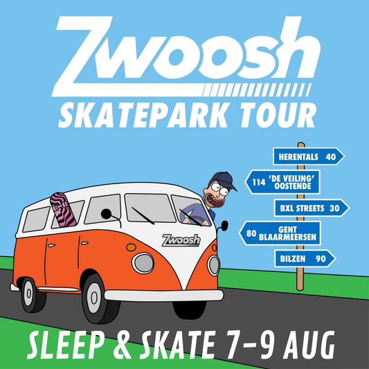 SLEEP & SKATEPARK TOUR 7-9 AUGUSTUS met overnachting