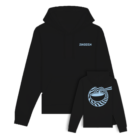 Zwoosh x Chopstick grip Hoodie Black / Blue