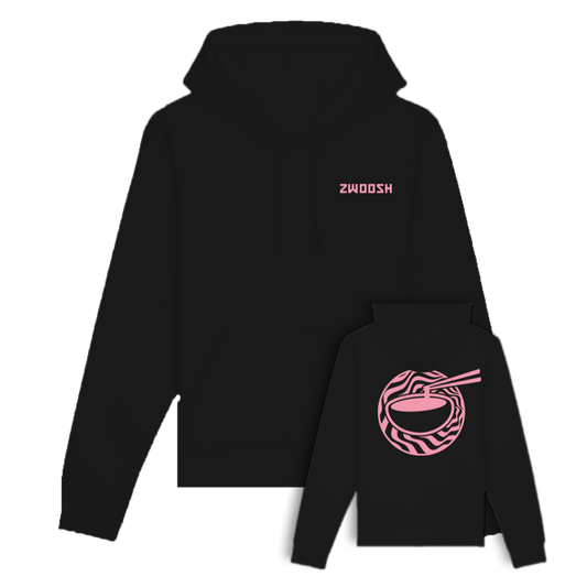 Zwoosh x Chopstick grip Hoodie Black / Pink