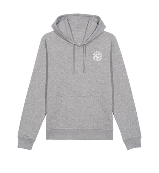 Zwoosh Embroidered Spiral Hoodie Grey