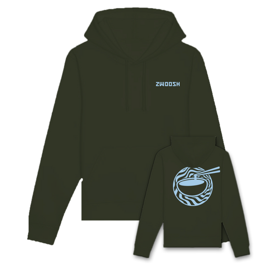 Zwoosh x Chopstick grip Hoodie Khaki / Blue