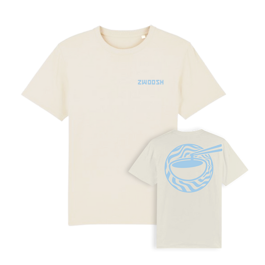 Zwoosh x Chopstick grip T-shirt Vintage White / Blue