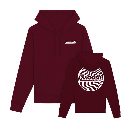 ZWOOSH Spiral Hoodie Bordeaux